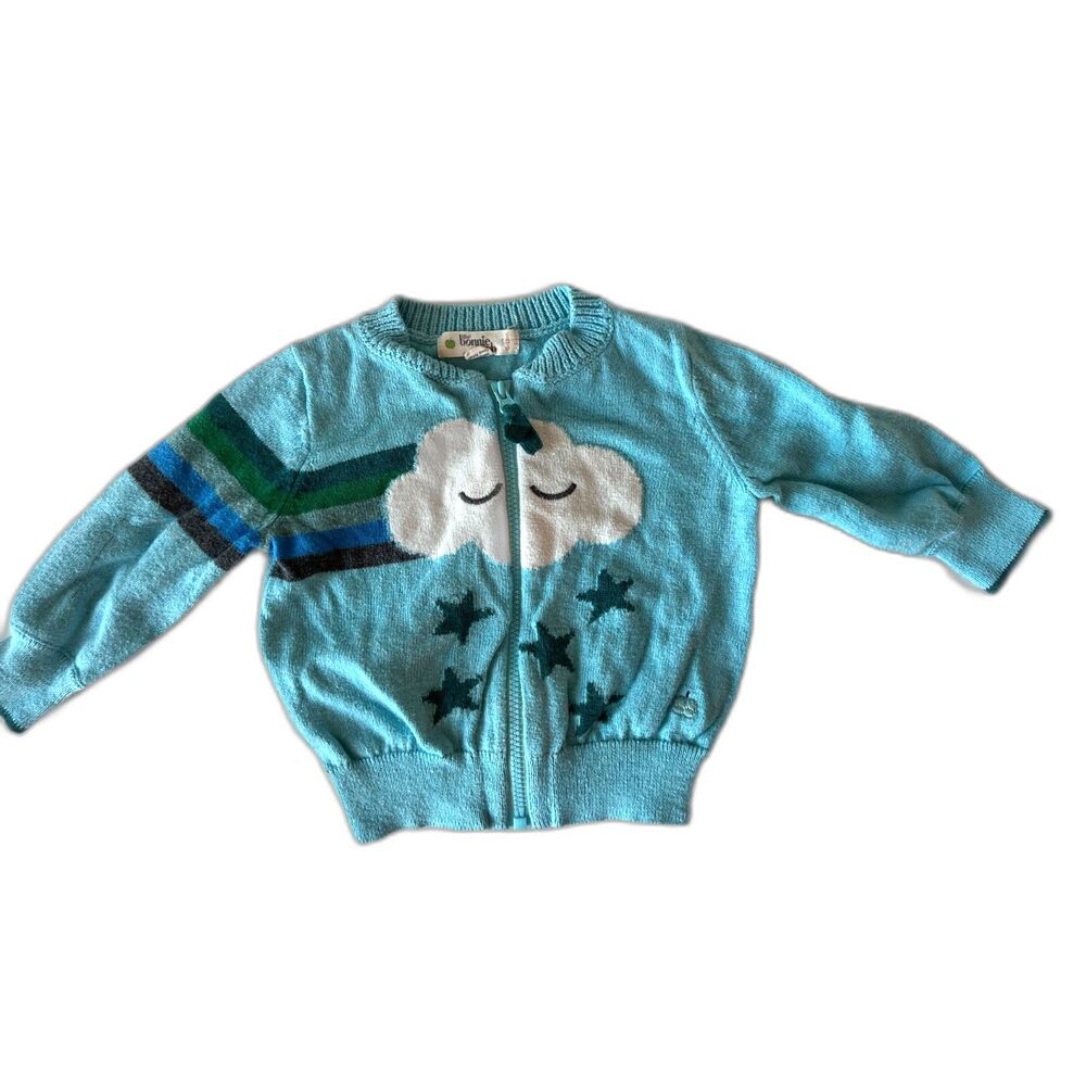 The Bonnie Mob brand cloud cardigan sweater 6-12 month - Picture 2 of 5